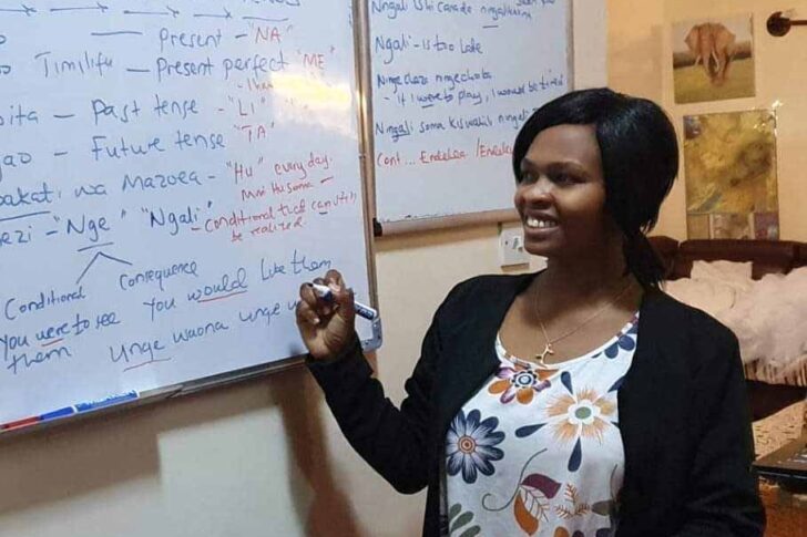 Glory the Swahili Teacher Tanzania